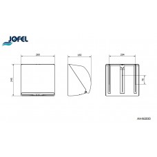 Диспенсер для бумажных полотенец Jofel Azur AH46000