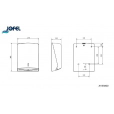 Диспенсер для бумажных полотенец Jofel Azur AH33000
