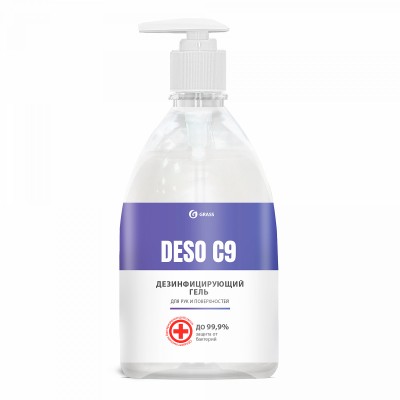 Дезинфицирующее средство на основе изопропилового спирта Grass DESO C9 гель (500 мл)
