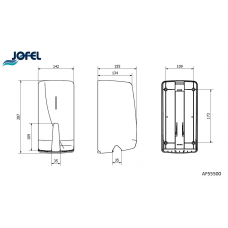 Диспенсер для туалетной бумаги Jofel Futura AF55500